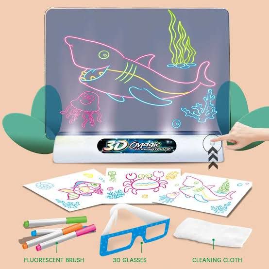 3D Luminous Small Cell Drawing Board, LED Drawing Building Game, Light Up Painting Writing Table Educational Toy 3D Luminous Small Cell Drawing Board, LED Drawing Building Game, Light Up Painting Writing Table Educational Toy